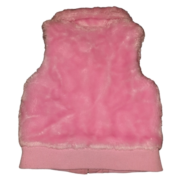 Girl Connection Reversible Pink Vest Jacket Medium - Picture 5 of 9
